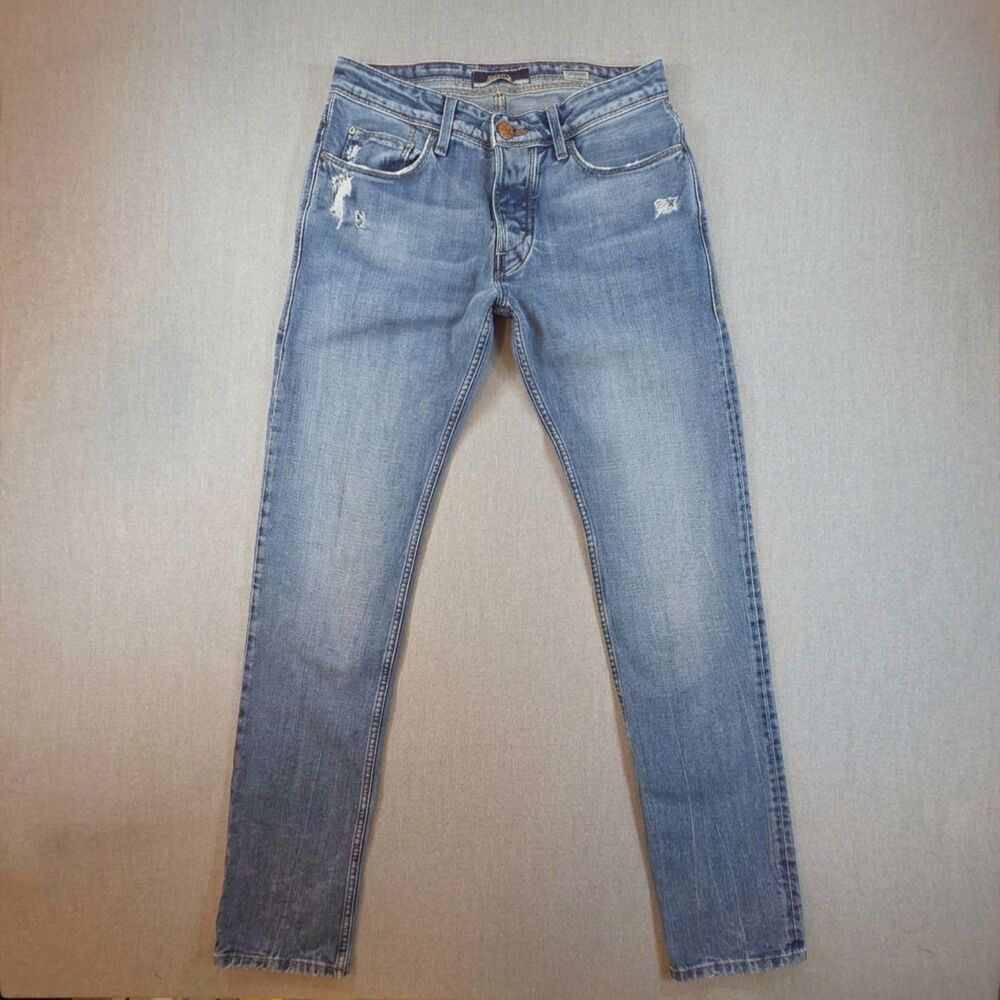 Salsa Jeans Premium Wash Lima Tapered Fit Distressed Denim W31 L34